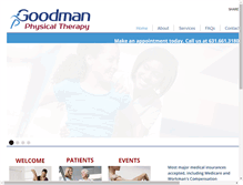 Tablet Screenshot of goodmanpt.com